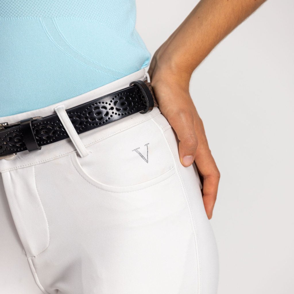 Luxe White Breeches - Victus Equestrian