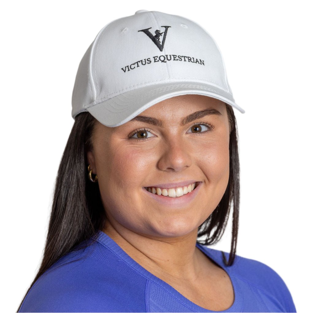 White Victus Equestrian Cap