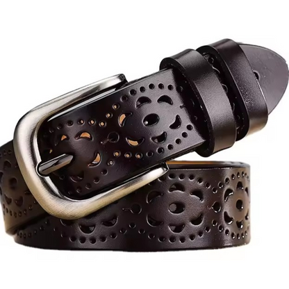 Victus Equestrian Leather Belt Black