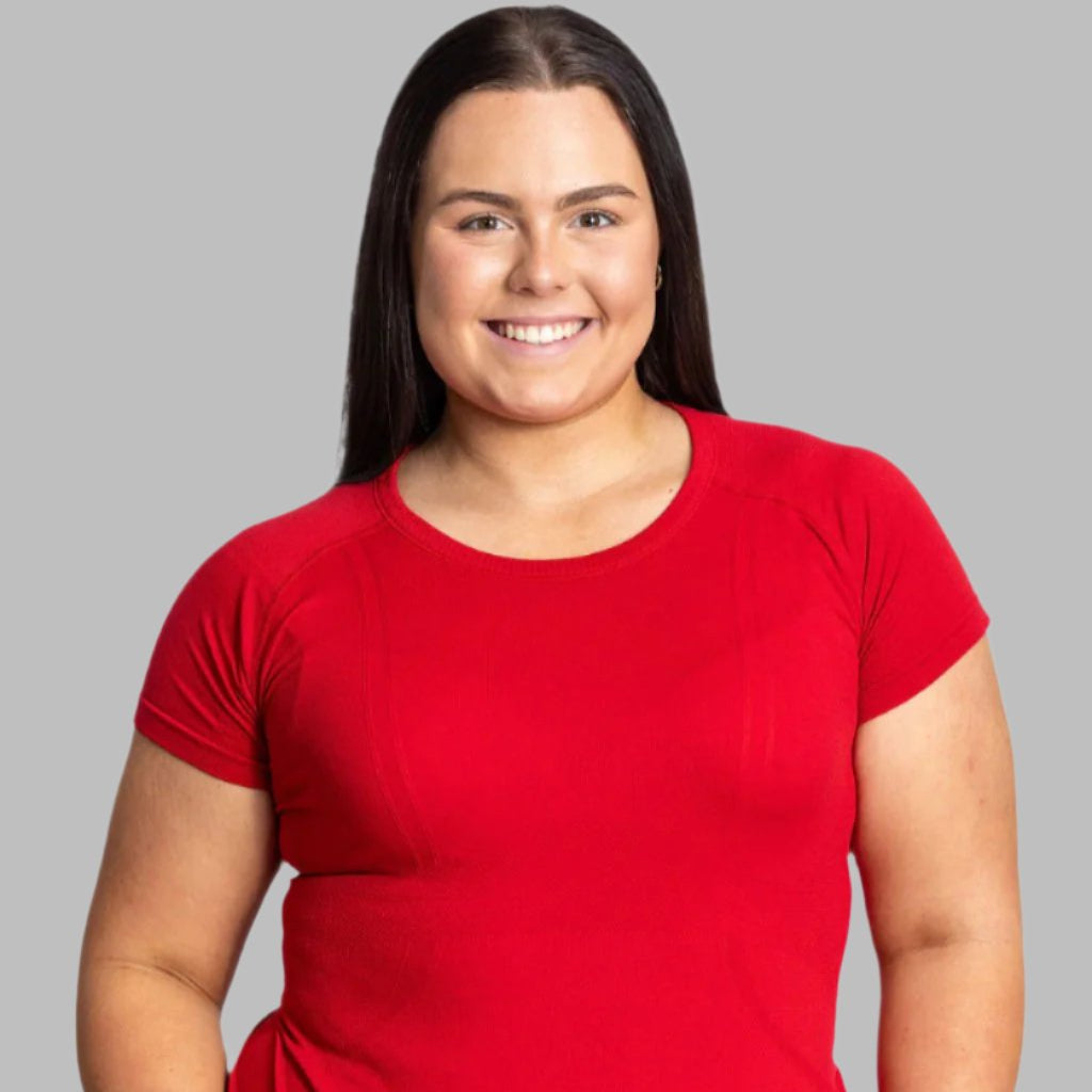 Ferrari Red Seamless training Top Victus Equestrian