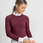 Timeless Long Sleeve Show Shirt-Merlot